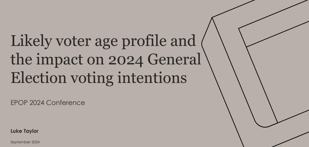 EPOP 2024 Luke Taylor voter age profile 2024